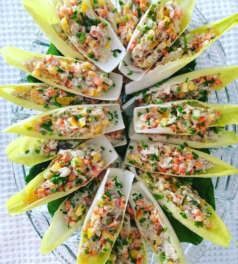 King Crab Salad on Belgian Endives - Catering by Delicious Business King Crab Salad, Belgian Endive, Crab Salad, King Crab, Catering Business, Birthday Dinner, Birthday Dinners, Crab, Salad