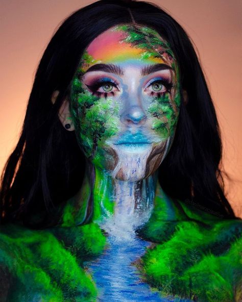 Makeup Videos by Sasha Wichita (@sashawichita) • Instagram photos and videos Jungle Makeup, Aesthetic Turquoise, Makeup Mood Board, Water Makeup, Ideas Maquillaje, Neon Jungle, Mood Board Ideas, Mermaid Glitter, Liquid Makeup