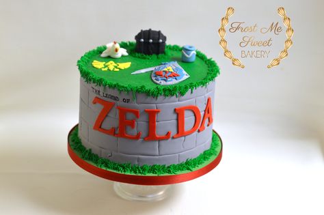 Food Fine Dining, Zelda Cake, Zelda Party, Cupcakes Bakery, Video Game Cakes, Zelda Birthday, Dragon Birthday Parties, Botw Zelda, Dragon Birthday