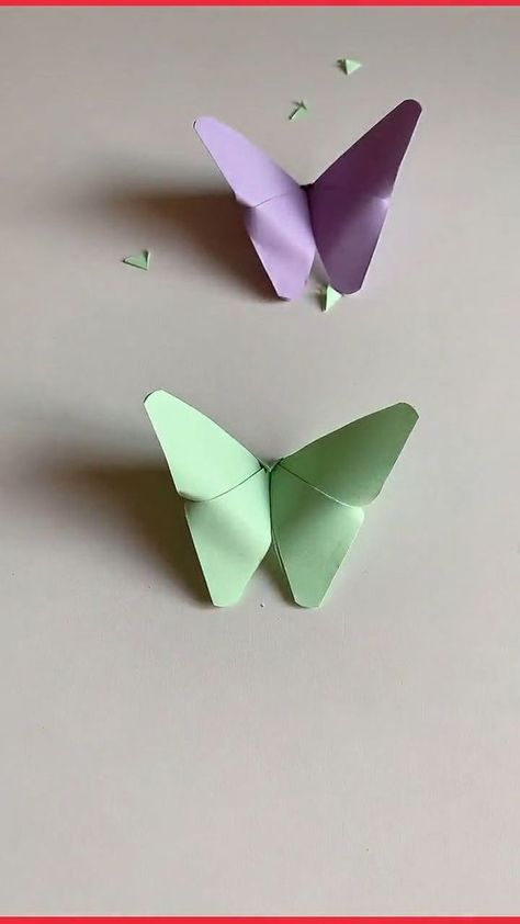 Butterfly Crafts For Adults, Easy Butterfly Craft, Easy Butterfly, Kraf Kertas, Butterfly Craft, Origami Patterns, Instruções Origami, Crafts For Adults, Easy Paper Crafts Diy