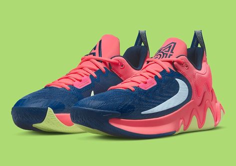 Nike Giannis Immortality 2 «Blue & Crimson» Giannis Basketball Shoes, Giannis Imortallity 2, Vball Shoes, Kd Basketball Shoes, Nba Shoes, Giannis Immortality 2, Bball Shoes, Nike Giannis Immortality, Nba Basket