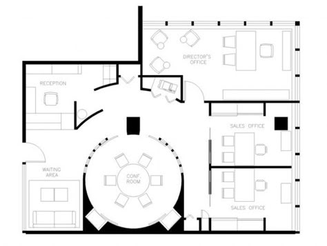 Student Work by Michael Wickersheimer at Coroflot.com Small Office Floor Plan, Small Office Layout Floor Plans, Office Building Ideas, Small Office Layout, Office Layout Plan, Law Office Design, Office Space Planning, Urban Office, Office Layouts