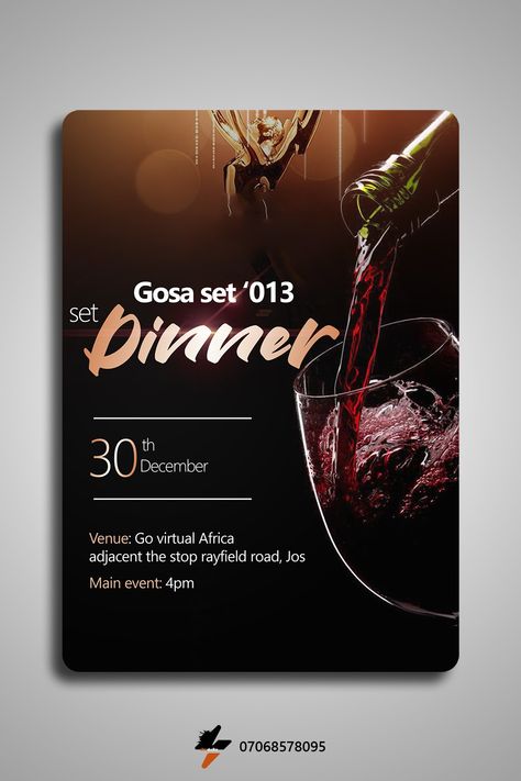 Dinner Flyer Design Event Posters, Dinner Poster Design, Dinner Flyer Design, Event Design Poster, Wine Event Poster, Hair Poster, Graphic Design Inspiration Poster, Inspiration Poster, Wine Event