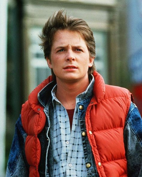 Red Puffer Vest, Doc Brown, Great Scott, J Fox, Michael J Fox, Marty Mcfly, Child Actors, Weekend Wardrobe, Michael J