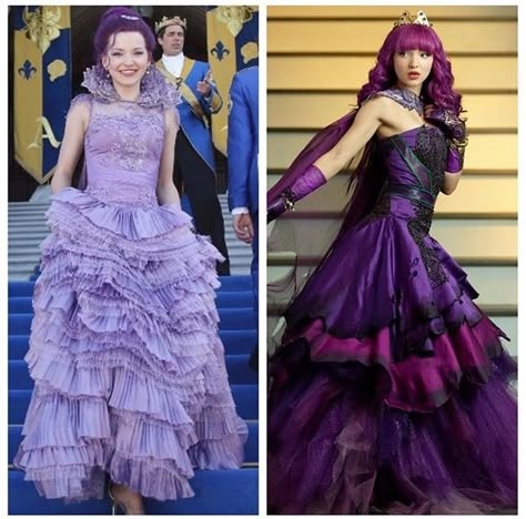 Which Mal Outfit do you like best ? To Be Honest Both!!!! Descendants Clothes, Disney Descendants Mal, Descendants Pictures, Descendants Wicked World, Evie Descendants, Mal Descendants, Descendants Costumes, Disney Descendants Movie, Descendants Characters