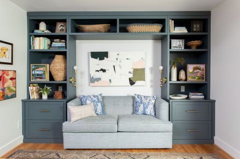 4 Must-Have Features for a Small Living Room Couch Between Bookshelves, Couch With Built In Bookshelf, Built In Around Couch, Built In Bookshelves Around Couch, Built In Bookshelves Around Sofa, Sofa Built In Bookshelf, Built In Shelves Around Couch, Built Ins Around Couch, Couch And Bookshelves