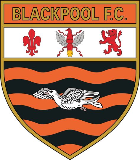 Blackpool FC Blackpool Fc, Fc Logo, Football Logos, English Football League, Hollywood Music, English Football, Logo Redesign, Football Logo, Blackpool