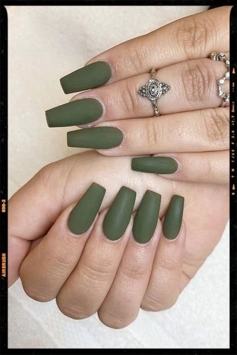 Image edited by AirBrush App. Filter: Color - ULT-3. You can’t pass up this fantastic manicure design if you enjoy mixing and matching army styles! For a stunning result, give your nails a coffin shape and coat them in matte lacquer. #nails #nailart #nailsart #gelnails #nailsalon #acrylicnails #nailsoftheday #nailstyle #lovenails #nailsinspire #nailsaddict #photoeditor #filter #airbrushapp #retouch #airbrushfilter Medium Long Square Nails, Thick Acrylic Nails, Square Tip Nails, Lacquer Nails, Long Fake Nails, App Filter, Long Square Nails, Acrylic Nail Set, Green Nail Designs