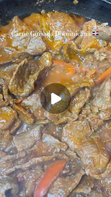 Cooking With Gi on Instagram: "Carne guisada Dominicana 🇩🇴 RECIPE BELOW 👇🏽   This has to be the best carne guisada I’ve tasted (after my mother’s ❤️)   I went to my mother’s house the other day and she cooked some meat for me and it was so good! I asked her for the recipe and this literally tasted so similar. I’m proud of myself lol 😌😂  Ingredients:  - adobo - garlic powder  - beef bouillon - sofrito  - vegetable oil - sugar - tomato paste  - red bell pepper  - green bell pepper  - purple onion - water   I first seasoned the meat with adobo, garlic powder, beef bouillon and sofrito. I then heat up my pan and put some sugar until it turned brown (this gives the meat color). I then added my meat and left it there until it was a nice brown color. I then added some tomato paste, water, a Carne Guisada Dominicana, Onion Water, Carne Guisada, Purple Onion, Green Bell Pepper, Proud Of Myself, Green Bell Peppers, Red Bell Pepper, Adobo