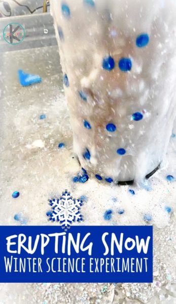 Arctic Science Experiments For Kids, Erupting Snow, Autumn Playdough, Apple Playdough, Snow Volcano, Snowman Crafts Preschool, Winter Literacy Activities, Winter Stem Activities, Winter Science Activities