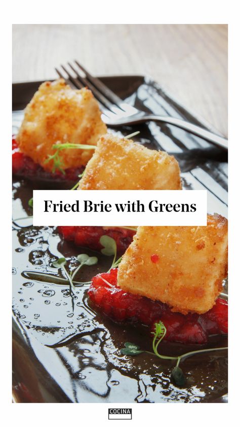 Deep Fried Brie Cheese, Deep Fried Brie, Fried Brie Cheese Recipes, Fried Brie Cheese, Fried Brie, Brie Cheese Recipes, Wedges Recipe, Honey Mustard Vinaigrette, Cauliflower Cheese