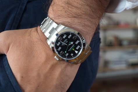 For most of its very long history, the Air-King was the simplest, least expensive Rolex – but also in some ways the purist's Rolex. How does the most recent version stack up? King Reference, Watches For Men Unique, Air King, Army Watches, Perpetual Motion, Rolex Air King, Dream Watches, Expensive Watches, Rolex Men