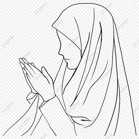 Woman Praying Drawing, Praying Drawing, Prayer Drawing, Muslim Drawing, Praying Muslim, Pray Muslim, Prayer Clipart, Preschool Counting Worksheets, Ramadan Karim