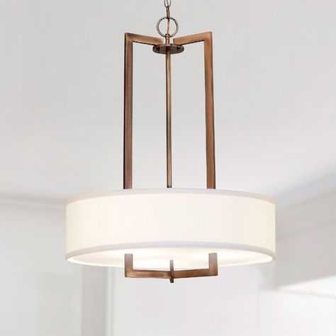 Drum Pendants | Drum Chandeliers | Drum Light Fixtures Drum Chandeliers, Drum Lights, Seeded Glass Pendant Light, Drum Light Fixture, Foyer Lights, Uttermost Lighting, Seeded Glass Pendant, Kalco Lighting, Bronze Pendant Light