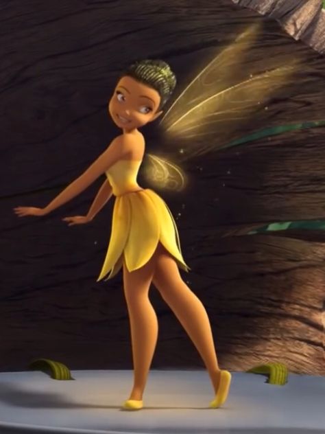 Orange Tinkerbell Fairy, Tinker Bell Pixie Hollow, Disney Fairies Iridessa, Iridessa Halloween Costume, Yellow Fairy Costume Halloween, Iridessa Tinkerbell Costume, Iridessa Costume Halloween, Yellow Disney Characters, Tinkerbell Costume Black Women