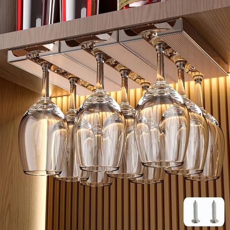 PRICES MAY VARY. For hold wine glass. Types Of Wine Glasses, Burgundy Wine Glasses, Wine Glass Hanger, Wine Glass Storage, Stemware Storage, Organizer For Kitchen, Stemware Rack, Dry Wine, Bar Storage