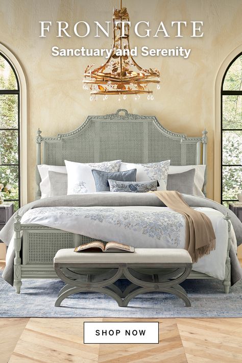 Browse bedroom furniture, linens, and everything you need to create a serene bedroom suite at Frontgate. Shop Bedding, Frontgate Outdoor Furniture, Frontgate Outdoor, Velvet Duvet, Embroidered Bedding, Serene Bedroom, Headboard Designs, Famous Women, Bedroom Suite