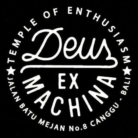 Dues Ex Machina, Garage Logo, Ipod Wallpaper, Cholo Art, Cycling Design, Canggu Bali, Typographic Logo, Deus Ex Machina, Lifestyle Art