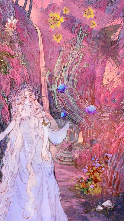 #myfirstshuffle #art #enderess #pastel #butterflies #flowers #princess #raven #fairies Fairy Princess Aesthetic, Elegant Drawings, Fairy Fountain, Pastel Fairy, Pastel Butterflies, Butterflies Flowers, Fairytale Illustration, Magical Art, Butterfly Painting