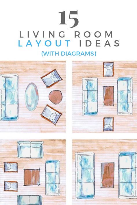 Putting together a stylish living room is easy when you know where all the furniture goes. Here are 15 ways to layout a living room, whether the aim is to get a better view of the TV or bolster more engaged conversations.  #livingroomlayout #livingroomfloorplan #livingroomideas Living Room Floor Plans, Living Room Furniture Layout, Dekor Diy, Exterior Makeover, Stylish Living Room, Furniture Layout, Livingroom Layout, Design Living Room, Room Interior Design