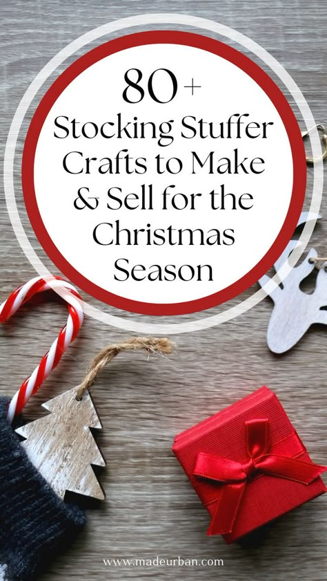 Looking for fun and unique stocking stuffer ideas? This list of 80 crafty projects is perfect for holiday markets and gift-giving! From handmade ornaments to cozy knits, discover how to create adorable stocking stuffers that will charm your craft booth customers and spread holiday cheer. For more insights on creating a successful small and craft business, connect with us at Made Urban! Stocking Stuffer Crafts, Small Diy Christmas Gifts, Homemade Stocking Stuffers, Unique Christmas Gifts Diy, Christmas Booth, Sewing Christmas Gifts, Unique Christmas Stockings, Diy Stocking Stuffers, Stocking Stuffer Ideas