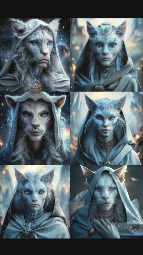 Lyran Starseed, Hybrid Art, Mythical Creatures Fantasy, Star Family, Spirit Science, Space Fantasy, Meaningful Drawings, Cat People, Mythological Creatures