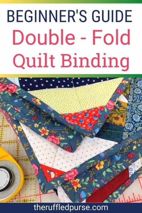 Bias Tape Quilt, Machine Binding A Quilt, Quilting Binding, Bias Tape Tutorial, Types Of Binding, Bias Tape Binding, Quilt Binding Tutorial, Tips For Sewing, Sewing Machine Quilting