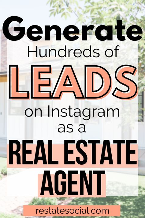 Social media lead generation for real estate agents has never been so easy! Read our top tips for getting new clients on Instagram as a real estate agent. real estate social media | how to get clients real estate | realtor social media | realtor instagram | Instagram for real estate agents | real estate agents social media marketing Social Media Calendar For Real Estate, Best Real Estate Marketing Ideas, What To Post On Social Media Real Estate, Part Time Real Estate Agent, Luxury Real Estate Social Media Design, Ninja Selling Real Estate, Marketing Ideas For Realtors, Real Estate Event Ideas, Real Estate Educational Posts