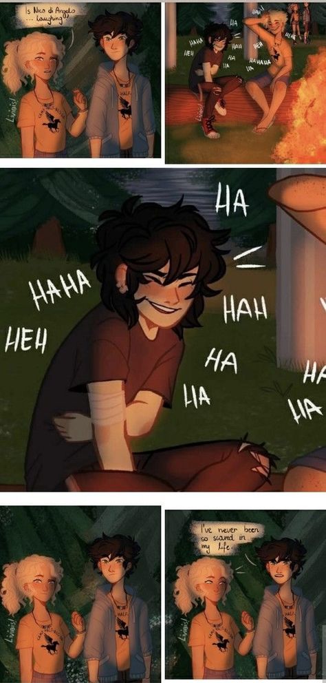 The More You Know Logo Funny, Pjo Percabeth Fanart, Solangelo Fanart Comic, Solangelo Fanart Cute, Solangelo Aesthetic, Pjo Comics, Percy Jackson Nico, Percy And Nico, Percy Jackson Drawings