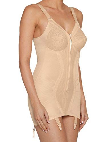 Naturana Women's Non-Wired Open Bottom Corselette 3011 Beige 38D Full Corset, Corset Shapewear, Girdles, Corsets And Bustiers, Corset Lingerie, Women's Shapewear, Bustiers, Pink Satin, Corsets