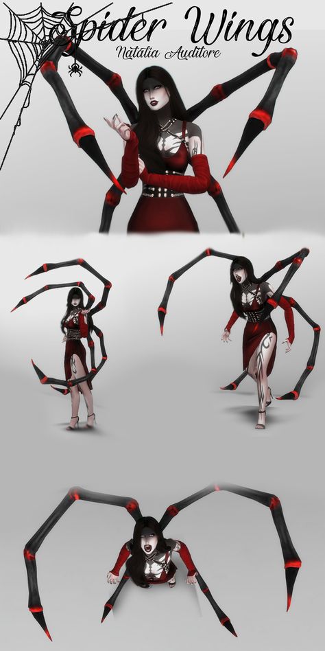 Spider Accs | Natalia-Auditore#s4cc #ts4cc #fantasysims4cc #fantasyts4 Sims 4 Spider Cc, Ts4 Fantasy Cc, Sims 4 Cc Halloween, Natalia Auditore, Sims Packs, Sims 4 Anime, Sims 4 Body Mods, Sims 4 Dresses, Sims 4 Characters