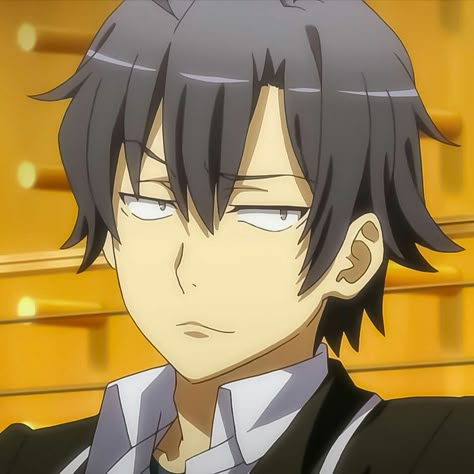 Hachiman Hikigaya, Anime Black Hair, Cartoon Profile Pictures, Anime Shadow, Anime Pfp, Cool Anime Pictures, Cute Texts, Anime Character Drawing, Iconic Characters