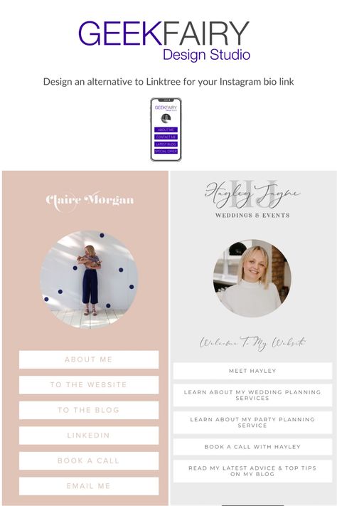 Design an on brand page on your WordPress website, you can link from your instagram bio link, with buttons and links you want. Link In Bio Page Design, Linktree Design, Advertising Logo, Fairy Design, Web Design Course, Wordpress Tips, Insta Bio, Graphic Design Course, Splash Page