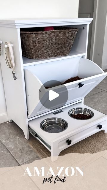 Hi 👋 Judy here | Amazon Finds on Instagram: "Keep your home organized with this pet feeding station! The pull-out design, elevated bowls, and storage organizer make mealtimes a breeze. Plus, it looks great in any home decor 🐾 ☺️ ✨ All links are in my bio✨ Shop my Amazon Storefront! Linked these items under “Pet Favorites” #amazonfinds #amazonmusthaves #amazongadgets #founditonamazon #amazonfashionfinds #amazonhomefinds#costcofinds#kitchenhacks#kitchengadgets #kitchenfinds#amazonbeauty#homeorganizer #amazonhome #amazonhomehacks#asmrsounds#asmrvideo" Bunkhouse Ideas, Pet Feeding Station, Feeding Station, Bunk House, Amazon Storefront, Amazon Gadgets, Amazon Home, Storage Organizer, Home Hacks