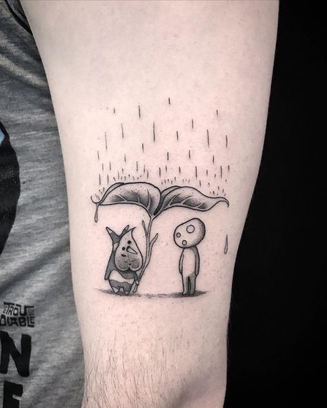 Tree Spirit Tattoo, Kodama Tattoo, Princess Mononoke Tattoo, Zelda Tattoo, Spirit Tattoo, Ghibli Tattoo, Princess Tattoo, Whale Tattoos, Elements Tattoo