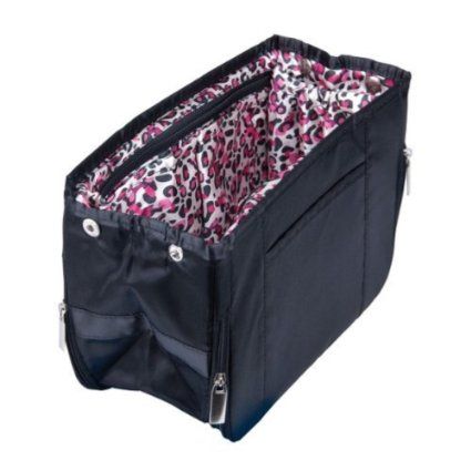 Amazon.com: Purse Organizer by Pursfection -- Black with Pink Leopard Lining: Everything Else Handbags Kate Spade, Handbags Cheap, Purse Organizer, Popular Handbags, Handbag Organization, Handbags Casual, Style Steal, Cheap Handbags, Dress Gloves