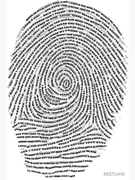 "Fingerprint with words." Greeting Card by BESTLAND | Redbubble Fingerprint Artwork, Fingerprint Cards, Friendship Wallpaper, Word Cloud Art, Memorial Art, Fingerprint Art, Information Art, Typography T Shirt Design, Thumb Prints