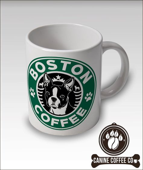 Boston Terrier Coffee Mug - Starbucks Style - Free UK + USA SHIPPING by CanineCoffeeCo on Etsy https://www.etsy.com/listing/238300020/boston-terrier-coffee-mug-starbucks Corgi Mug, Pug Mug, Pug Gifts, Pug Dogs, Kawaii Dog, Pug Art, Boston Terrier Love, Boston Terrier Puppy, Westie Dogs