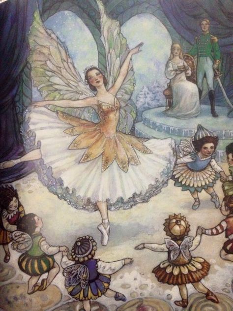 The Nutcracker- Clara and the Prince and Sugar Plum Fairy Rebecca Guay, Jane Yolen, Fairy Paintings, Fairytale Nursery, Fairy Illustration, Sugar Plum Fairy, Fairytale Illustration, Nutcracker Ballet, Fairies Elves