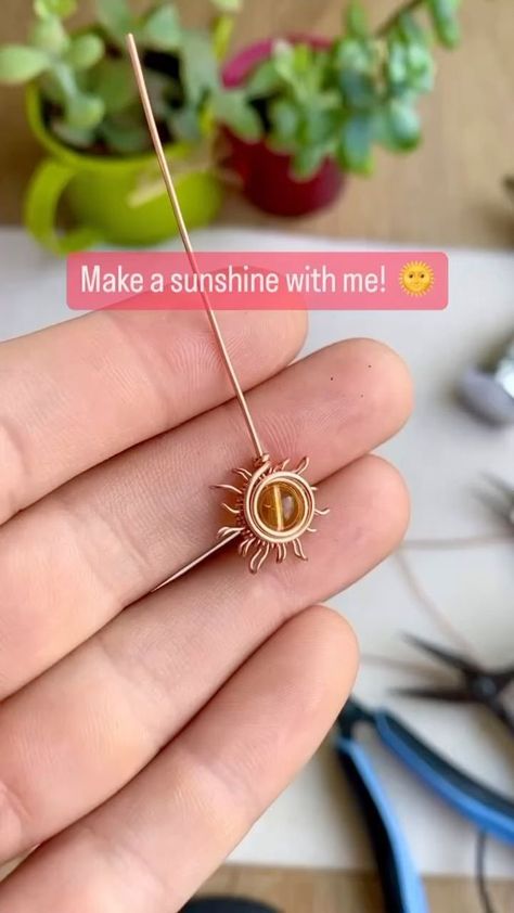 Make Your Own Sunshine, Happy Wednesday Everyone, Wire Wrapped Jewelry Tutorials, Moon Collection, Strong Love, Wrapped Jewelry, Happy Wednesday, Pink Floyd, Jewelry Tutorials