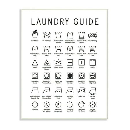 Minimal Laundry, Cleaning Chart, Laundry Symbols, Laundry Tags, Wood Wall Plaques, Laundry Guide, Vintage Laundry, Lithograph Print, Stupell Industries