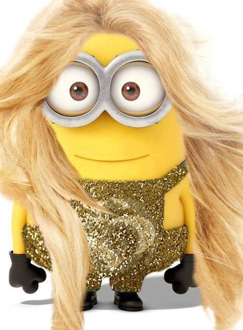 Shakira Minion ~ Solo ♊️ Famous Blonde Characters, Minion Dress Up, Minions What, Minions Movie Characters, Minion Stuff, Minion Dress, Minion Rock, Minion Humor, Famous Blondes