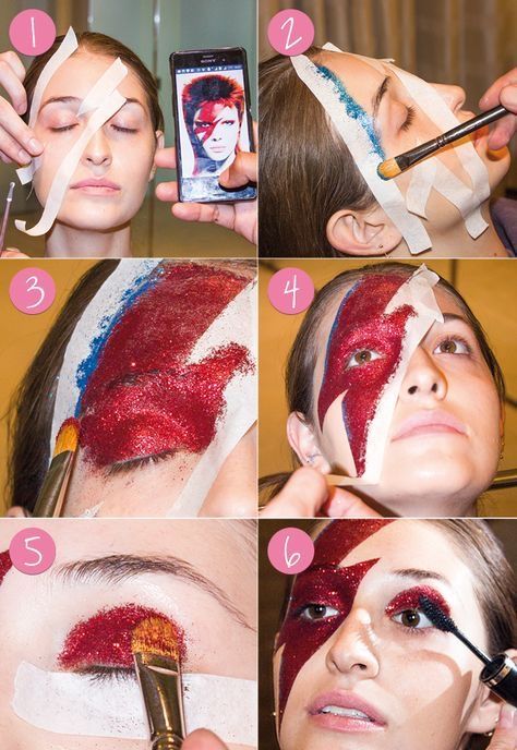 David Bowie Makeup, Halloween Zombie Makeup, Crazy Halloween Makeup, David Bowie Costume, Halloween Makeup Tutorials, Monster Makeup, Revolution Eyeshadow, Photographie Portrait Inspiration, Halloween Makeup Tutorial