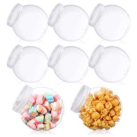 PRICES MAY VARY. Quality and Reliable: the 25 oz plastic candy jars with lids are made of plastic, not easy to break and reusable for a long time, lightweight but reliable, besides the plastic candy jars for candy buffet have a modern outlook and will show colorful candies Size Information: the plastic cookie jars are approx. 4.8 inches/ 122 mm in length, approx. 4.92 inches/ 125 mm in height and approx. 25 oz/ 750 ml in capacity, proper to meet your candy bar display or party use needs Keep Foo Candy Buffet Containers, Plastic Candy Jars, Candy Storage, Bar Display, Store Snacks, Slime For Kids, Candy Holder, Food Jar, Table Kitchen