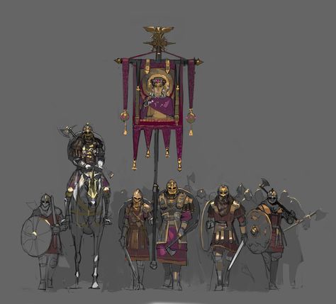 Byzantine Empire Army, Byzantine Concept Art, Byzantine Fantasy Art, Byzantine Army, Warriors Illustration, Roman Warriors, Eastern Roman, Ancient Warfare, Byzantine Empire