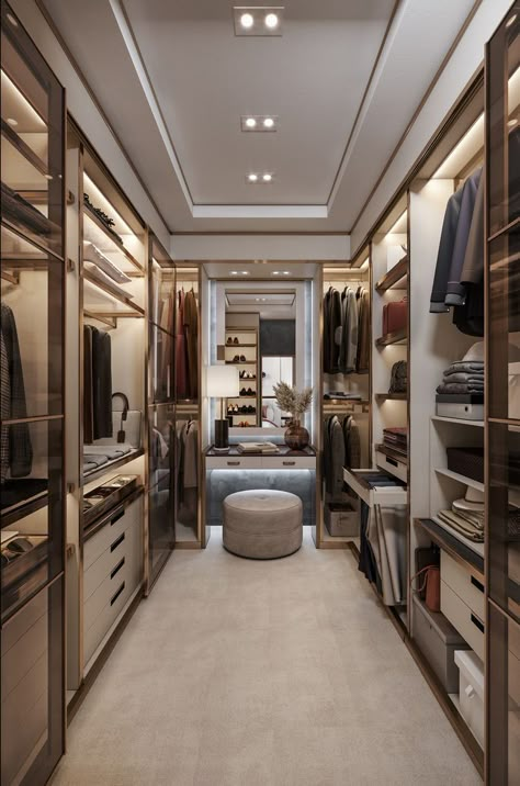 A Walk In Closet, Design Ložnic, Statement Furniture Pieces, Dressing Design, Walking Closet, Dream Closet Design, Beautiful Closets, Walk In Closet Design, Luxury Closets Design