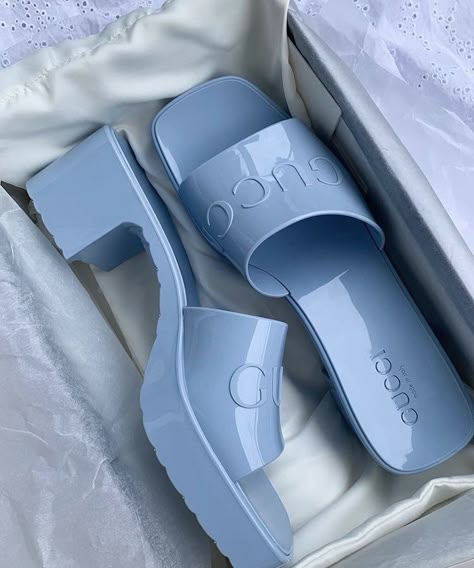 Twitter Baby Blue Aesthetic, Dr Shoes, Light Blue Aesthetic, High Heels Boots, Hype Shoes, Aesthetic Shoes, Shoe Inspo, 가을 패션, If The Shoe Fits