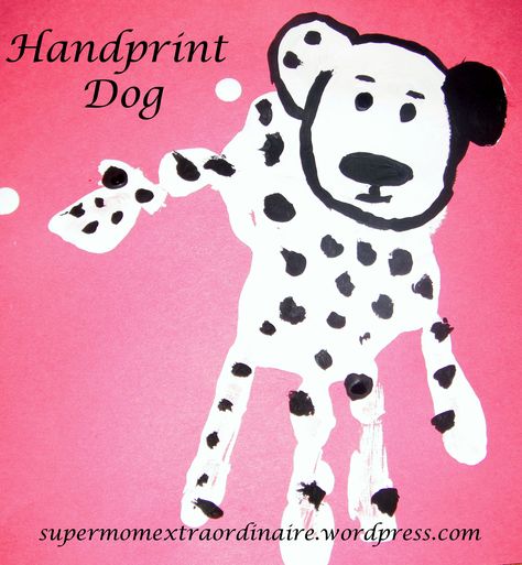 Handprint Dog, Animal Handprints, Grace Artwork, Letter D Crafts, Baby Art Projects, Handprint Craft, Footprint Art, Foot Print, Animal Crafts For Kids