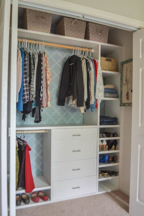 Small Closet Systems, Small Closet Organization Bedroom, Closet Redo, Dressing Design, Closet Planning, Boys Closet, Closet Design Layout, Closet Renovation, Closet Layout