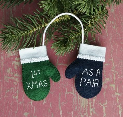 1000+ ideas about First Christmas Married on Pinterest | Our First ... Diy Christmas Home Decor, Christmas Mittens, Homemade Christmas Ornaments, Timmy Time, Couples Christmas Ornament, Mitten Ornaments, Our First Christmas Ornament, First Christmas Married, Christmas Ornaments Homemade